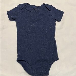 “Bundle 10/$13” Carter's 18M Dark Blue Speckled Bodysuit Short Sleeve